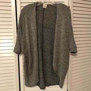 grey cardigan
